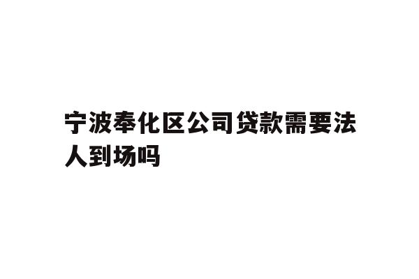 宁波奉化区公司贷款需要法人到场吗