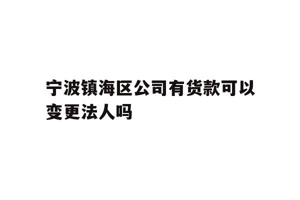 宁波镇海区公司有货款可以变更法人吗