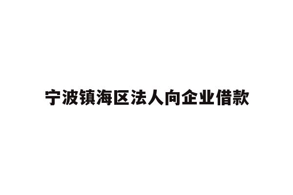 详细阅读:宁波镇海区法人向企业借款 宁波镇海区法人向企业借款