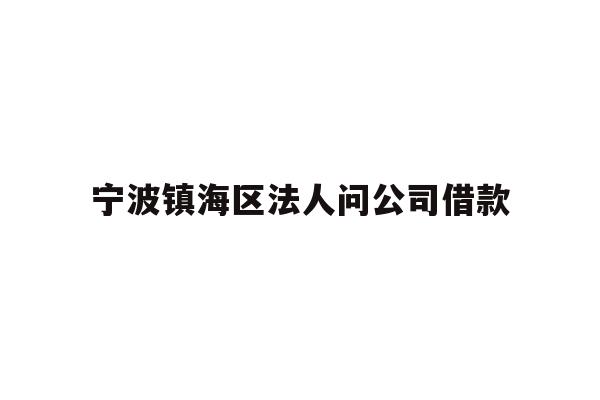 详细阅读:宁波镇海区法人问公司借款 宁波镇海区法人问公司借款
