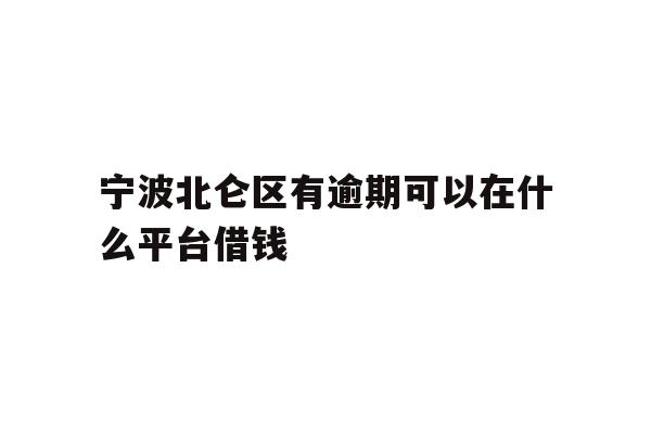 详细阅读:宁波北仑区有逾期可以在什么平台借钱 宁波北仑区有逾期可以在什么平台借钱